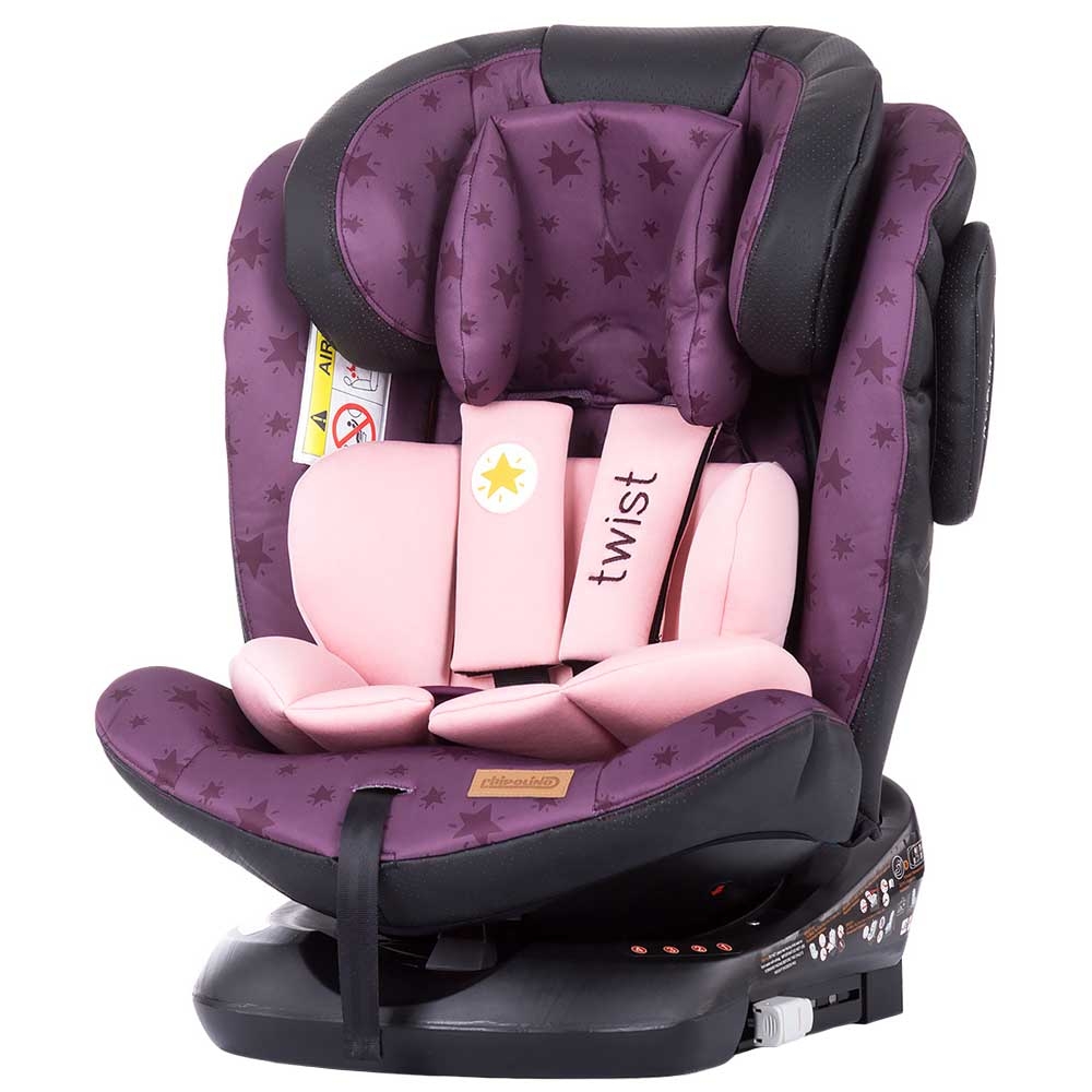 Scaun auto Chipolino Twist 0-36 kg orchid cu sistem Isofix