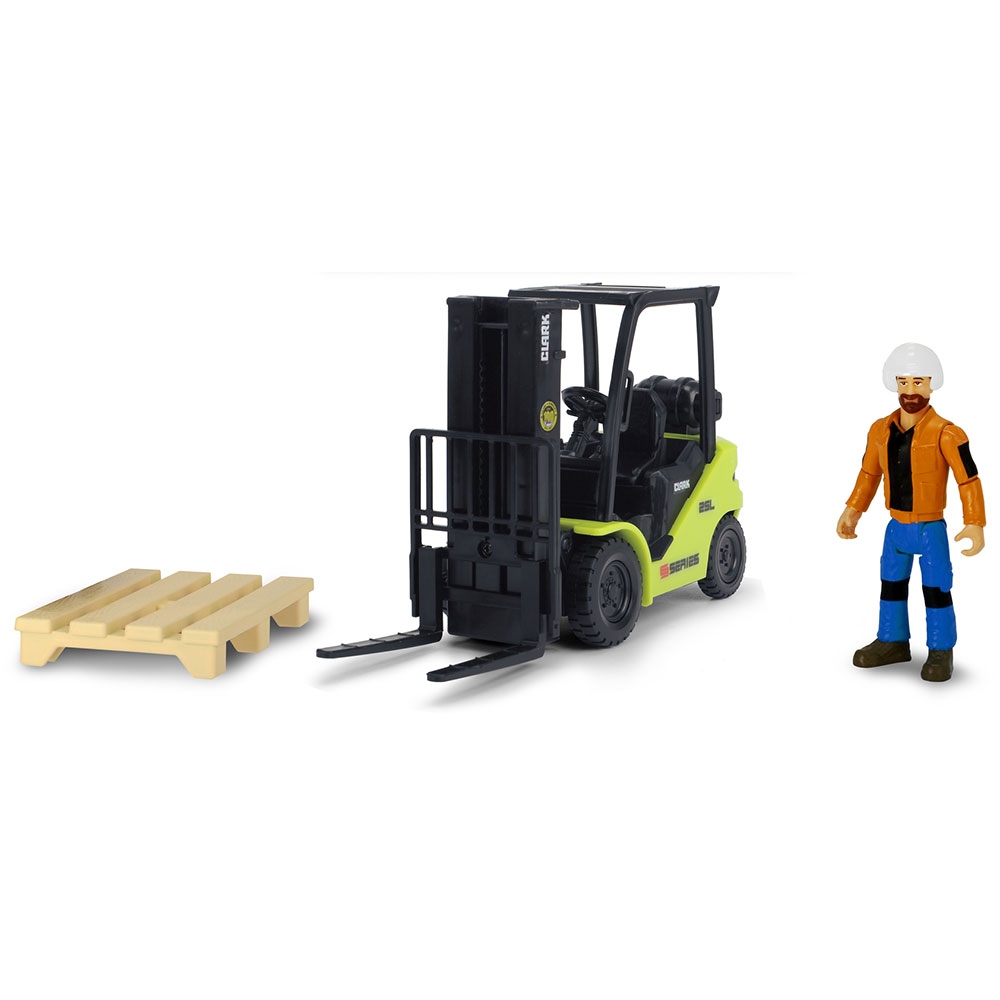 Stivuitor Dickie Toys Playlife Forklift cu figurina si accesorii